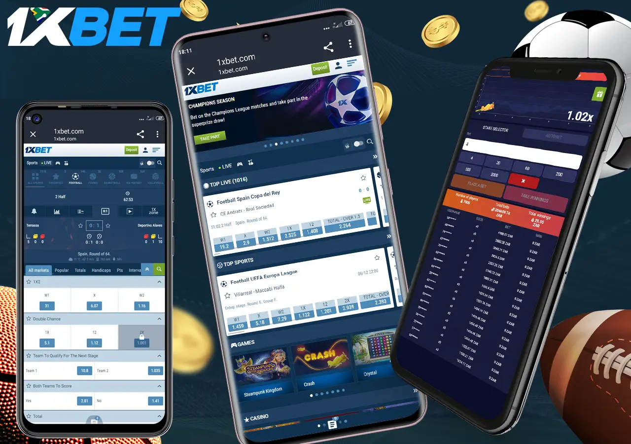 1xBet has a mobile version of the site