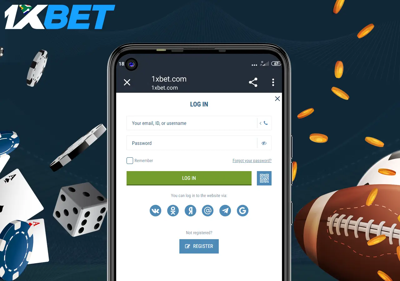 How to enter 1xBet on mobile version
