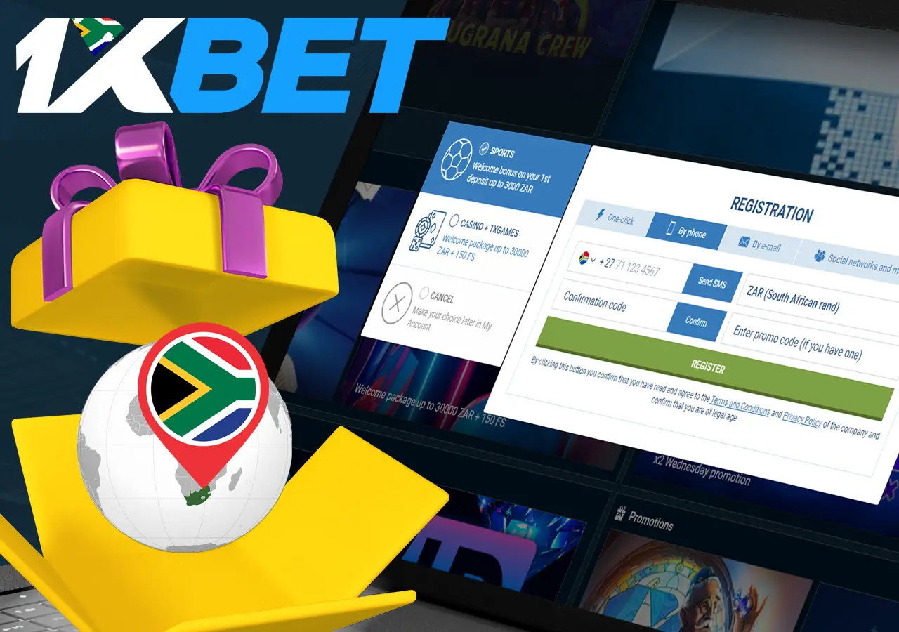 Registration process in 1xBet
