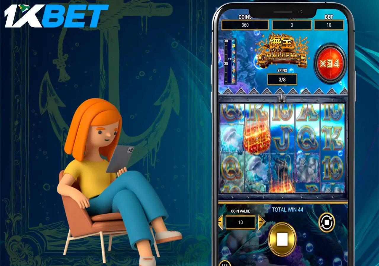Step-by-step guide to playing Sea Treasures at 1Xbet bookmaker