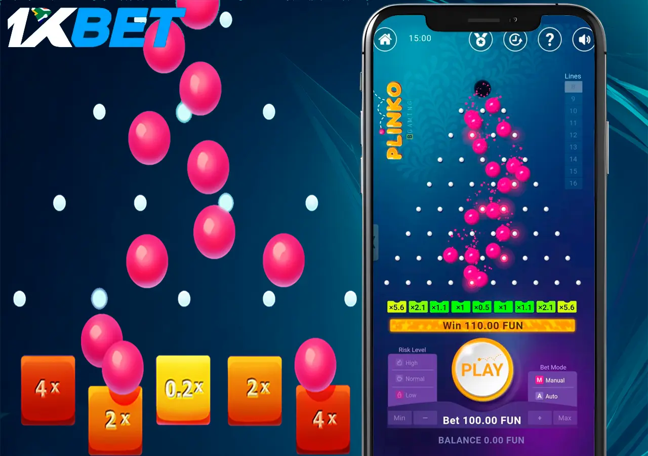 The popular Plinko slot will appeal to all casino players