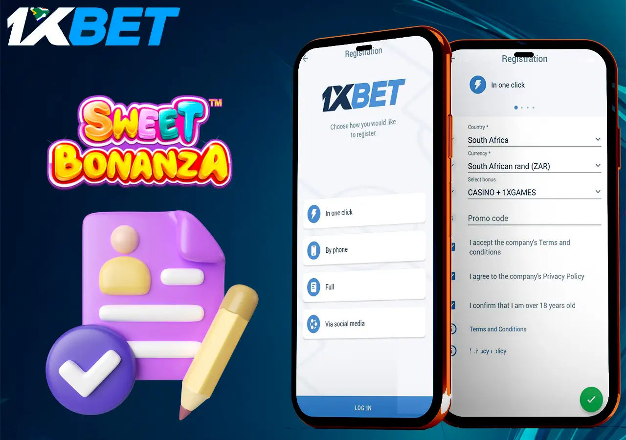 Correct registration at 1Xbet Casino