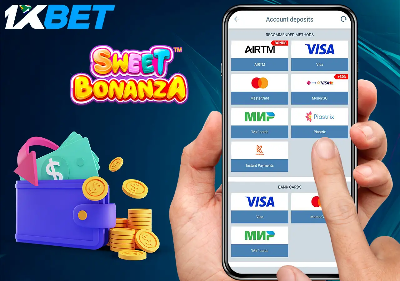 Safe deposit in 1Xbet casino